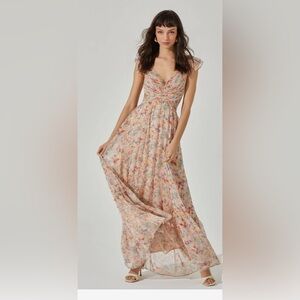 Astr Multicolor Floral Maxi Dress